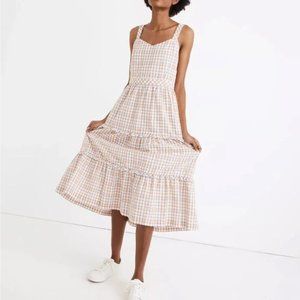 Madewell Gingham Midi Dress